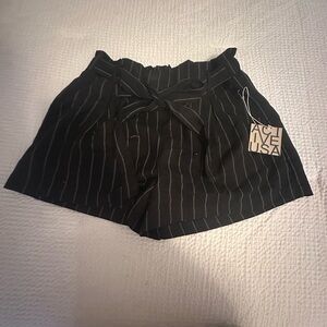 Active USA Black High Waist Shorts
